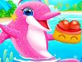 Leikur Twin Dolphin Baby Care  á netinu