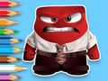 Leikur Litabók: Inside Out Angry  á netinu