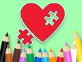 Leikur Litabók: BTS Heart Jigsaw  á netinu