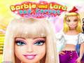Leikur Barbie og Lara Red Carpet Challenge  á netinu