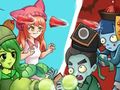 Leikur Plant Girl Defense Zombie á netinu