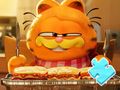 Leikur Jigsaw Puzzle: Garfield og lasagna  á netinu