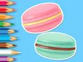 Leikur Litabók: Macaron  á netinu