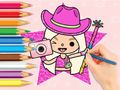 Leikur Litabók: Toca Boca World  á netinu