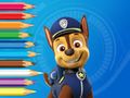 Leikur Litabók: Paw Patrol Chase  á netinu