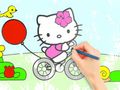 Leikur Litabók: Hello Kitty Cycling  á netinu