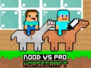 Leikur Noob vs Pro Horsecraft á netinu