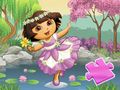 Leikur Jigsaw þraut: Dora Lake Dance á netinu
