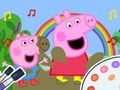 Leikur Litabók: Peppa Pig Muddy Funny  á netinu