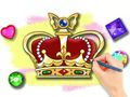 Leikur Litabók: Royal Crown  á netinu