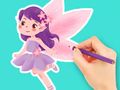 Leikur Litabók: Flower Fairy  á netinu