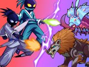 Leikur Stick Ninja Survival á netinu