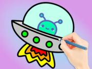 Leikur Litabók: Galaxy Wander  á netinu