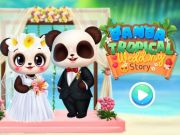 Leikur Panda Tropical brúðkaupssaga  á netinu