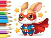Leikur Litabók: Super Rabbit  á netinu