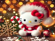 Leikur Hello Kitty jólaþraut  á netinu