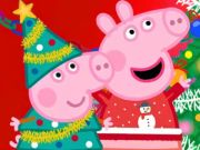 Leikur Jigsaw Puzzle: Peppa Pig Jólaundirbúningur  á netinu