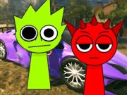 Leikur Squid Sprunki skotleikur 2  á netinu