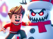 Leikur Jigsaw þraut: Roblox Snowball Battle á netinu