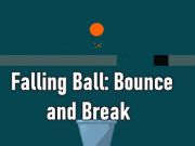 Leikur Falling Ball: Hopp og brot  á netinu