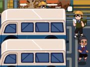 Leikur Mart Puzzle Bus Jam á netinu