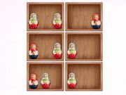 Leikur Raða eftir Matryoshka hillum!  á netinu