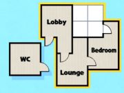 Leikur Herbergisflokki - gólfplan  á netinu