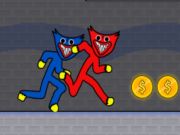 Leikur Stickman Hugy Party Duo  á netinu