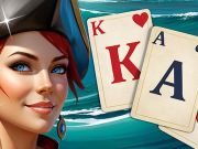 Leikur Solitaire Klondike Treasure Island á netinu