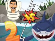 Leikur Hungry Shark vs Skibidi 2 á netinu