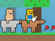 Leikur Elskan noob vs baby obby hestur  á netinu