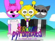 Leikur Sprunki Pyramixed: Human Edition á netinu