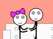 Leikur Stickman fangelsi og ást  á netinu