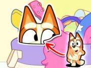 Leikur Jigsaw þraut: Bluey Hide & Seek  á netinu