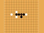 Leikur Gomoku fimm steina í röð  á netinu