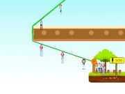 Leikur Zipline fólk bjargar  á netinu
