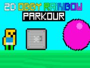 Leikur 2d Obby Rainbow Parkour  á netinu