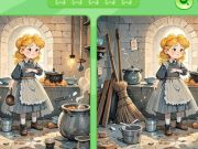 Leikur Finndu muninn: Öskubusku  á netinu