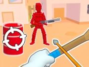 Leikur Stickman Archer skjóta örvar á rauðu  á netinu