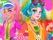 Leikur Girly quirky útlit  á netinu
