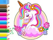 Leikur Litarbók: Unicorn Garden  á netinu