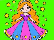Leikur Aftur í skólaprinsess litarbók  á netinu