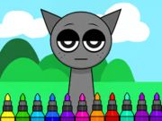 Leikur Litarbók: Spruni Incredibox Gray  á netinu