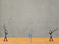 Leikur Stick mynd badminton  á netinu