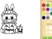 Leikur Halloween Labubu litarefni og teikningaleikur á netinu