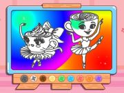 Leikur Litarbók: Ballerina cappuccin á netinu