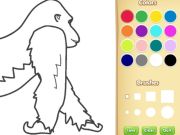 Leikur Gorilla litarbók fyrir börn á netinu