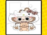 Leikur Labubu Jigsaw þrautir fyrir börn leik á netinu