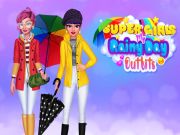 Leikur Super Girls Rainy Day outfits á netinu