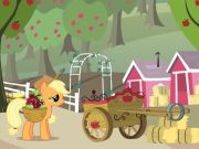 Leikur Litla hesturinn minn Applejack's Apple Harvest á netinu